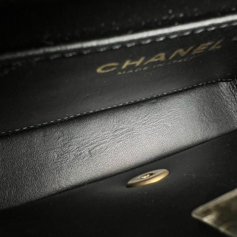 CHANEL 季節款方胖羊皮珍珠黑AS4385/晶片款-5