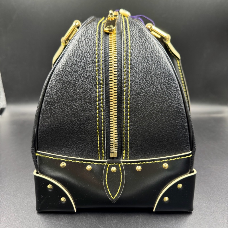 LV/路易威登 黑色山羊皮波士頓 99新-2