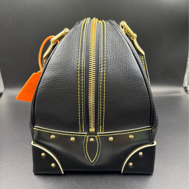 LV/路易威登 黑色山羊皮波士頓 99新-4