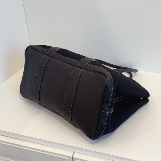 Hermes愛馬仕 全黑色Garden party36 花園包-8