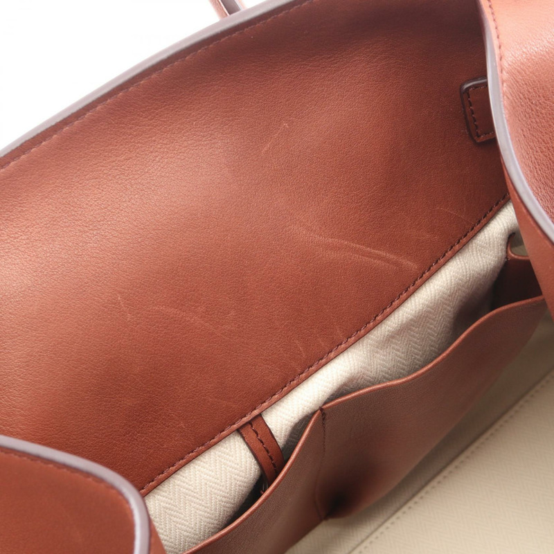 THE ROW SOFT MARGAUX 15 手提包，棕色皮革，二手女款-9