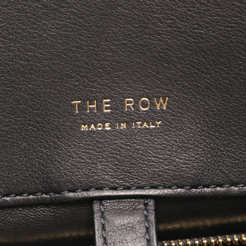 THE ROW Margaux 12吋單肩包，黑色真皮，二手女款-3