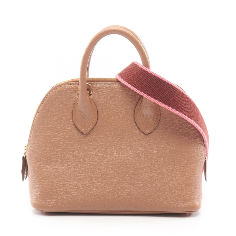 愛馬仕 Bolide 1923 迷你肩斜背包 B 山羊皮 Chai 二手金色五金-0