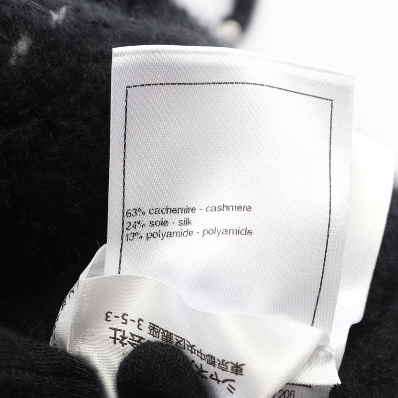 香奈兒 COCO 標誌 其他夾克 羊絨真絲 黑色 二手 男女通用-3