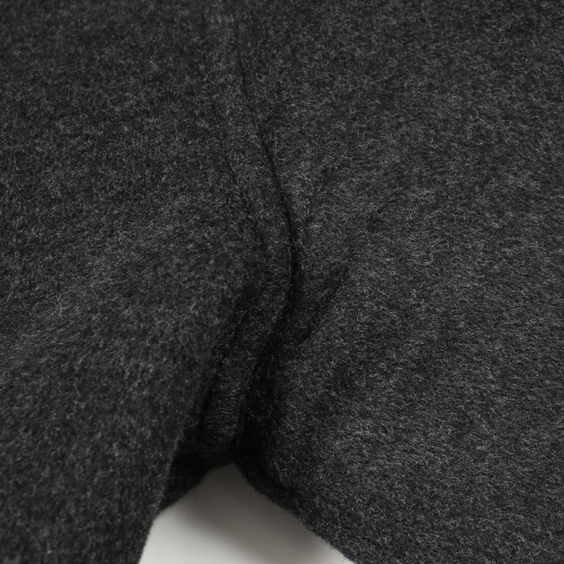 路易威登 (LOUIS VUITTON) 連帽裹身大衣，巨型Monogram圖案，其他款式，FJC022NUV，羊毛材質，灰色，二手女款-5