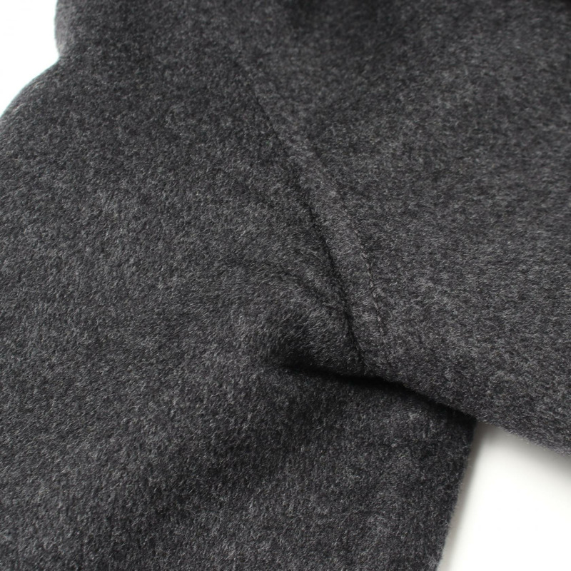 路易威登 (LOUIS VUITTON) 連帽裹身大衣，巨型Monogram圖案，其他款式，FJC022NUV，羊毛材質，灰色，二手女款-6