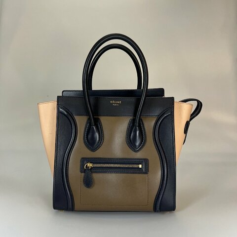 CELINE 綠拚膚冏包 大號