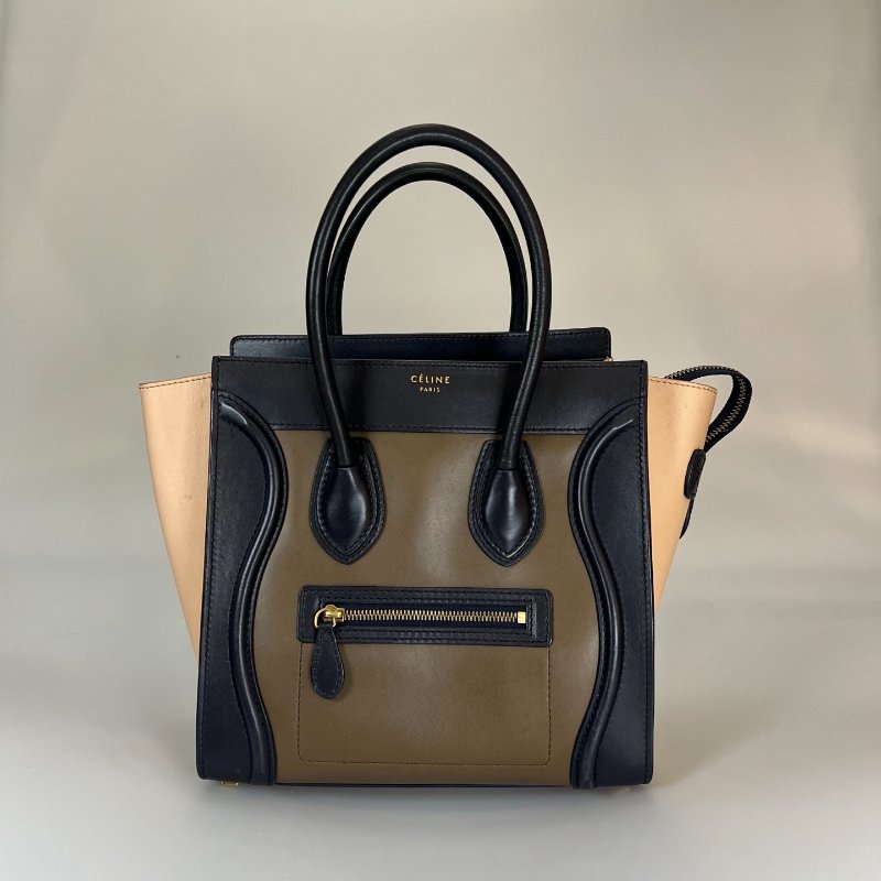 CELINE 綠拚膚冏包 大號-0