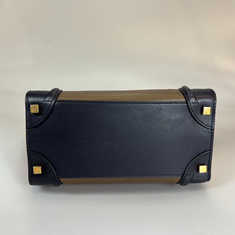 CELINE 綠拚膚冏包 大號-4