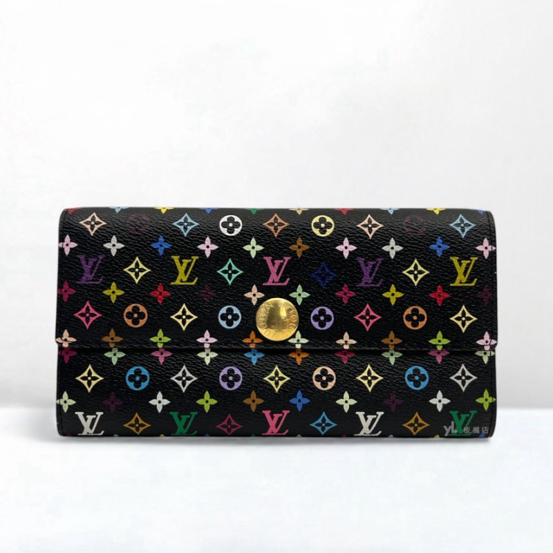 S5152-LV Sarah村上隆下蓋長夾M93533-0