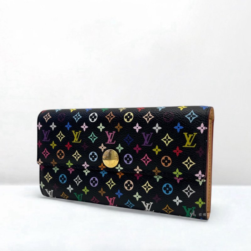 S5152-LV Sarah村上隆下蓋長夾M93533-2