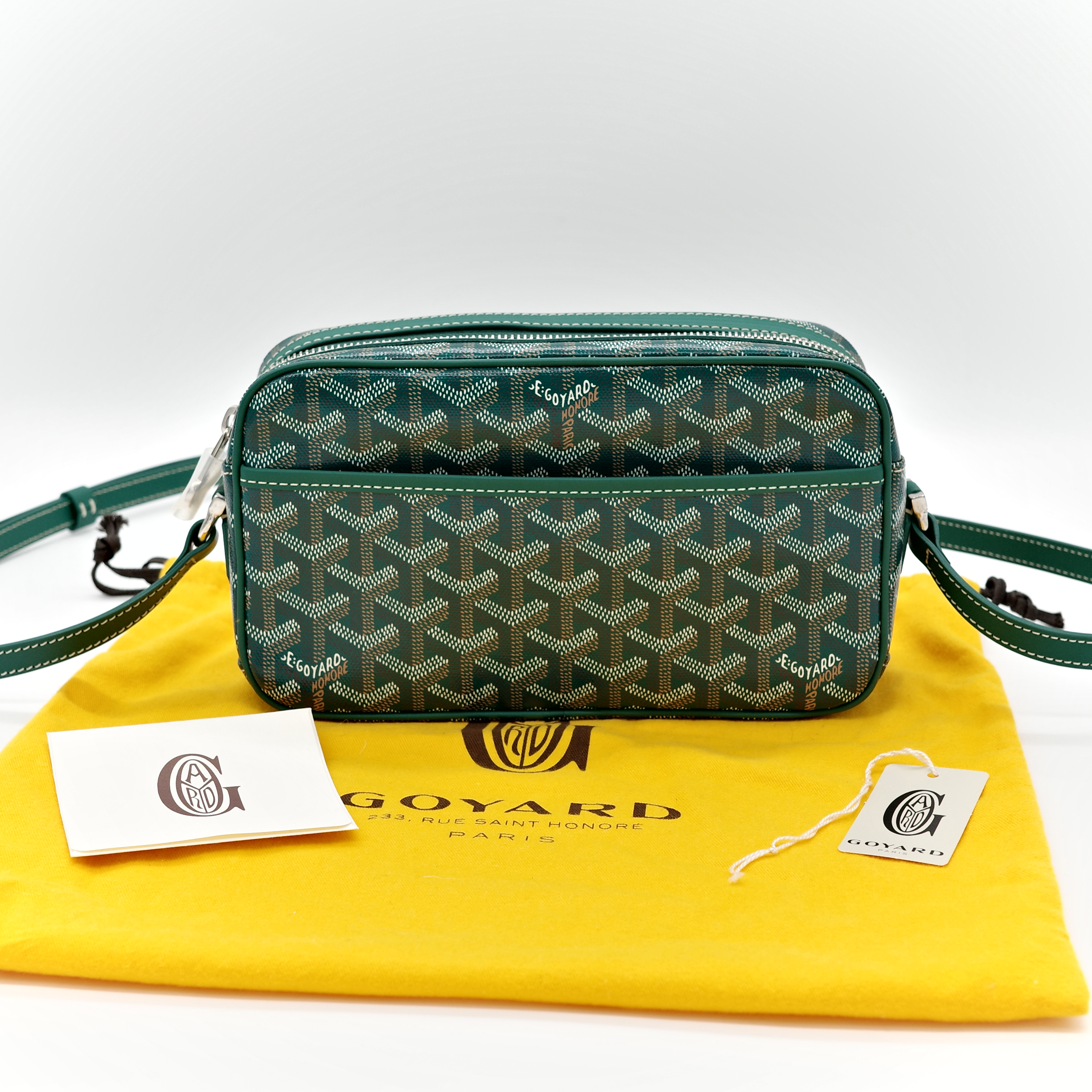 Goyard 戈雅 Cap-vert 綠色 經典花紋 相機包-0