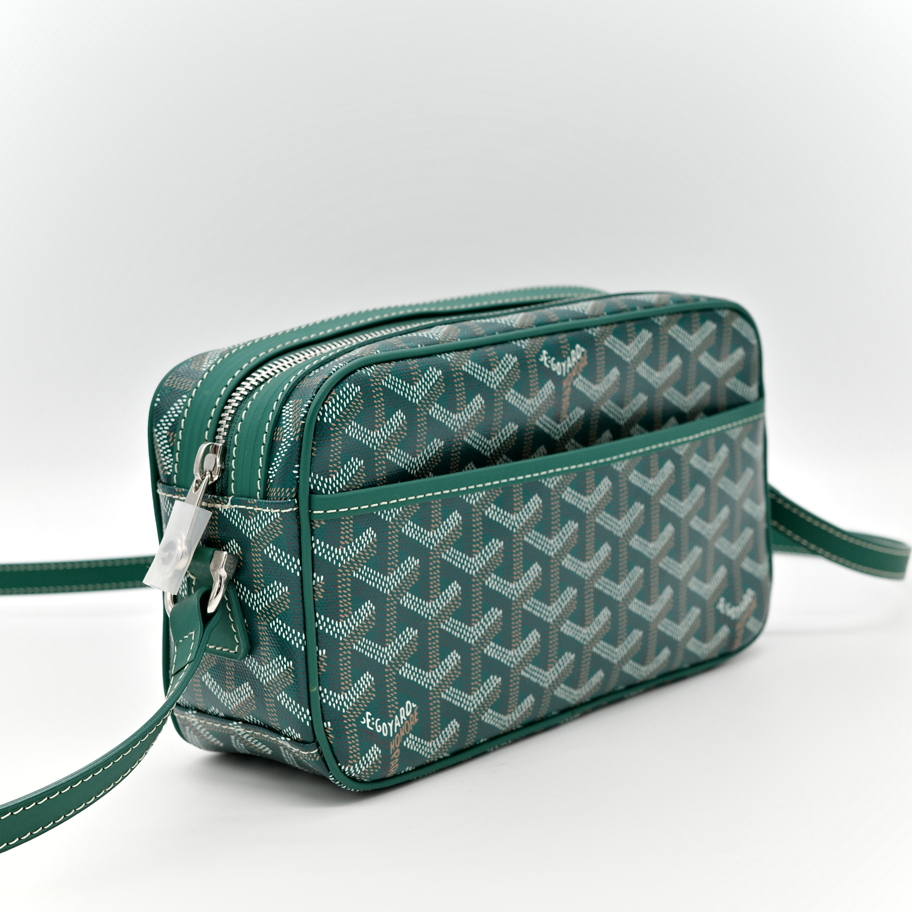 Goyard 戈雅 Cap-vert 綠色 經典花紋 相機包-3