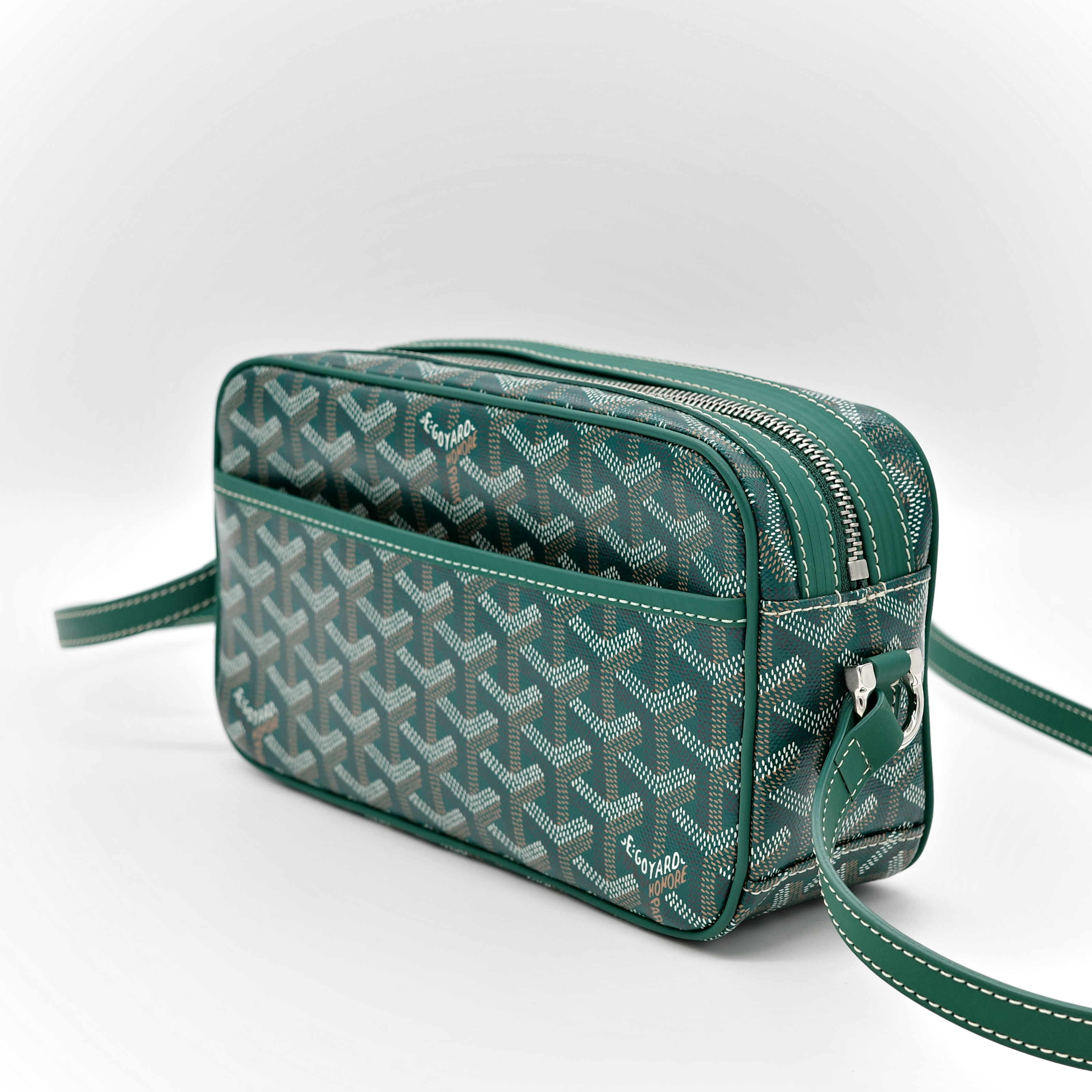 Goyard 戈雅 Cap-vert 綠色 經典花紋 相機包-4