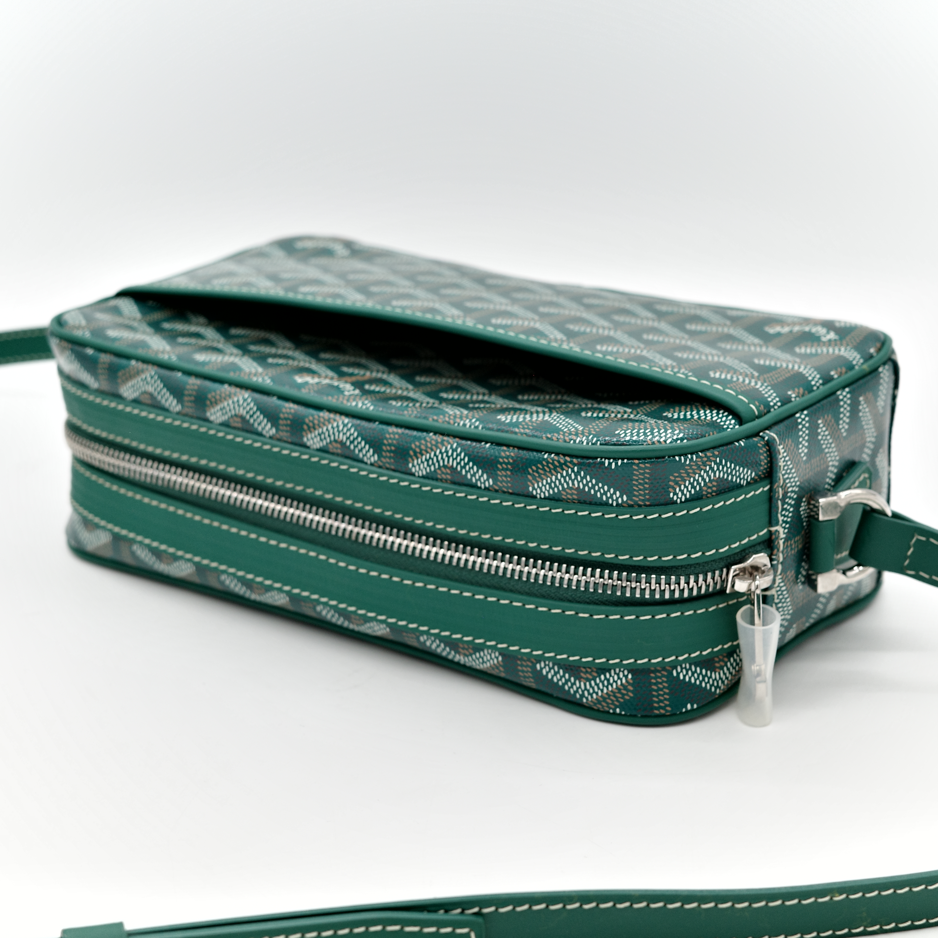 Goyard 戈雅 Cap-vert 綠色 經典花紋 相機包-6