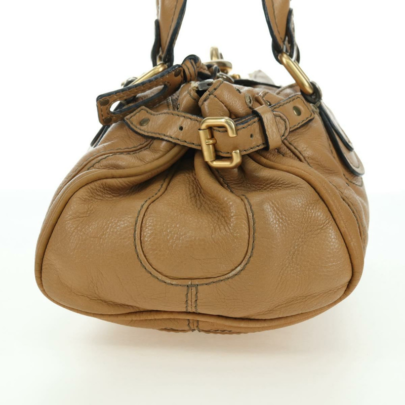 【日本直送】Chloe Paddington 手提包 皮革 米色 金色 銀色 正品 am11349V-2