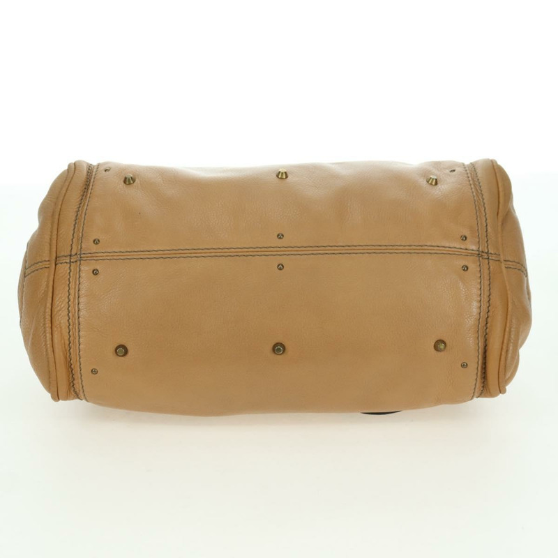 【日本直送】Chloe Paddington 手提包 皮革 米色 金色 銀色 正品 am11349V-4