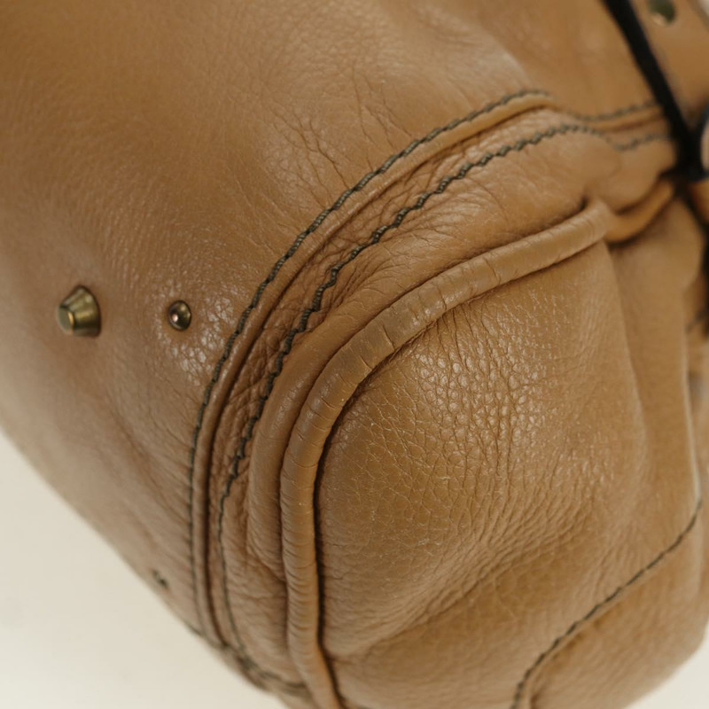 【日本直送】Chloe Paddington 手提包 皮革 米色 金色 銀色 正品 am11349V-7