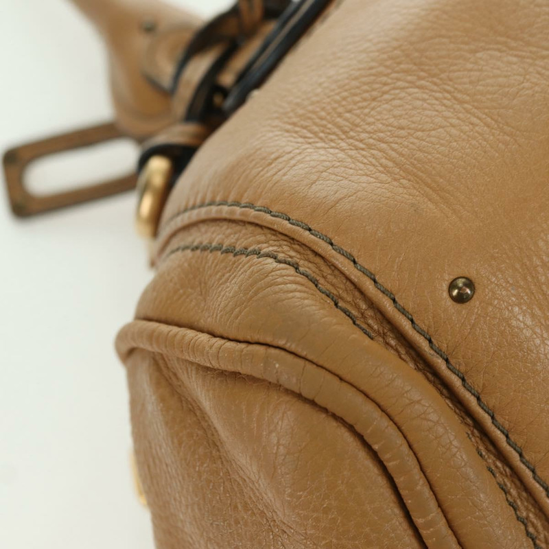 【日本直送】Chloe Paddington 手提包 皮革 米色 金色 銀色 正品 am11349V-14