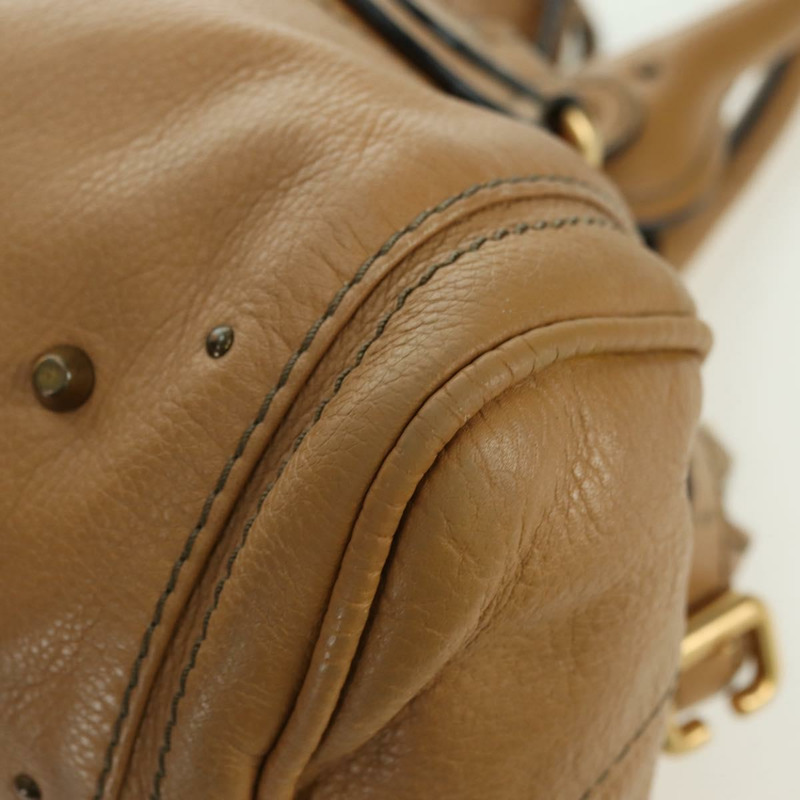 【日本直送】Chloe Paddington 手提包 皮革 米色 金色 銀色 正品 am11349V-15
