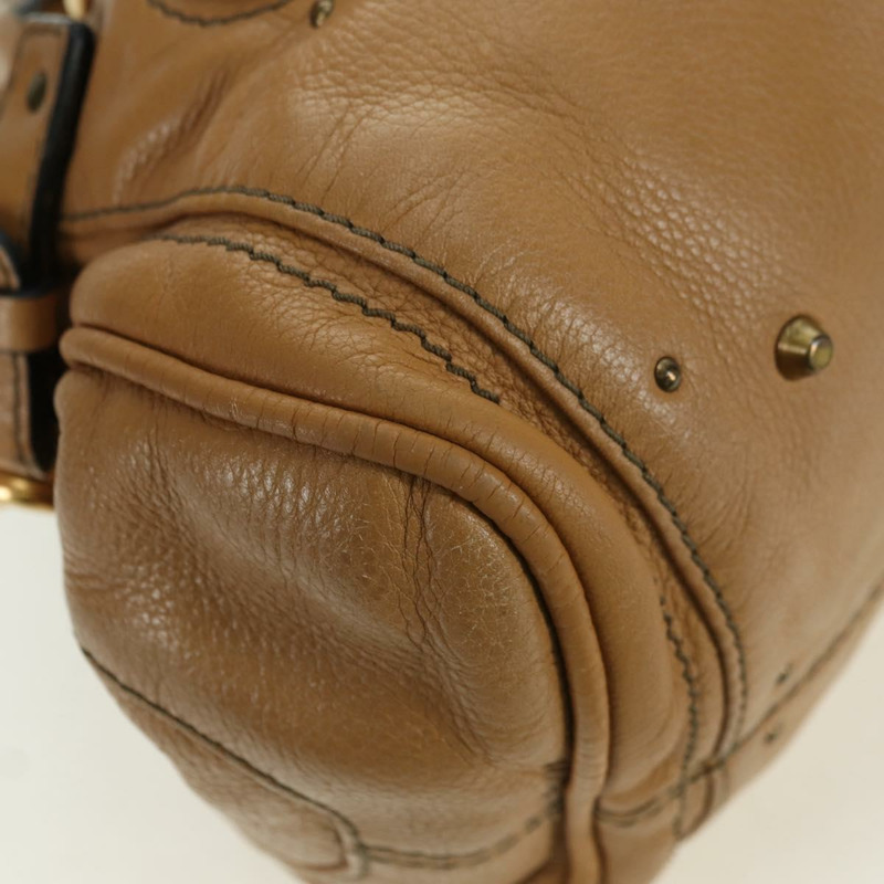【日本直送】Chloe Paddington 手提包 皮革 米色 金色 銀色 正品 am11349V-16