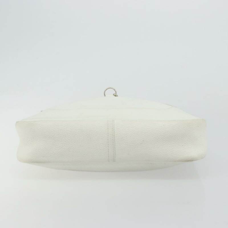 【日本直送】愛馬仕 Trim 35 肩背包，Togo 皮革，白色/銀色，正品編號 176262A-4