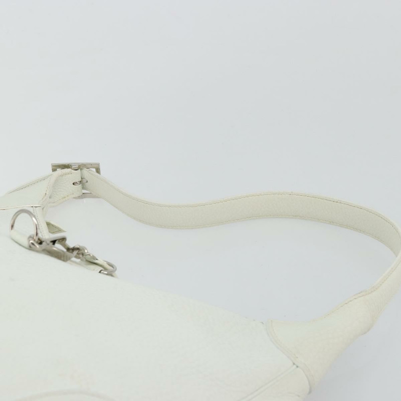 【日本直送】愛馬仕 Trim 35 肩背包，Togo 皮革，白色/銀色，正品編號 176262A-13