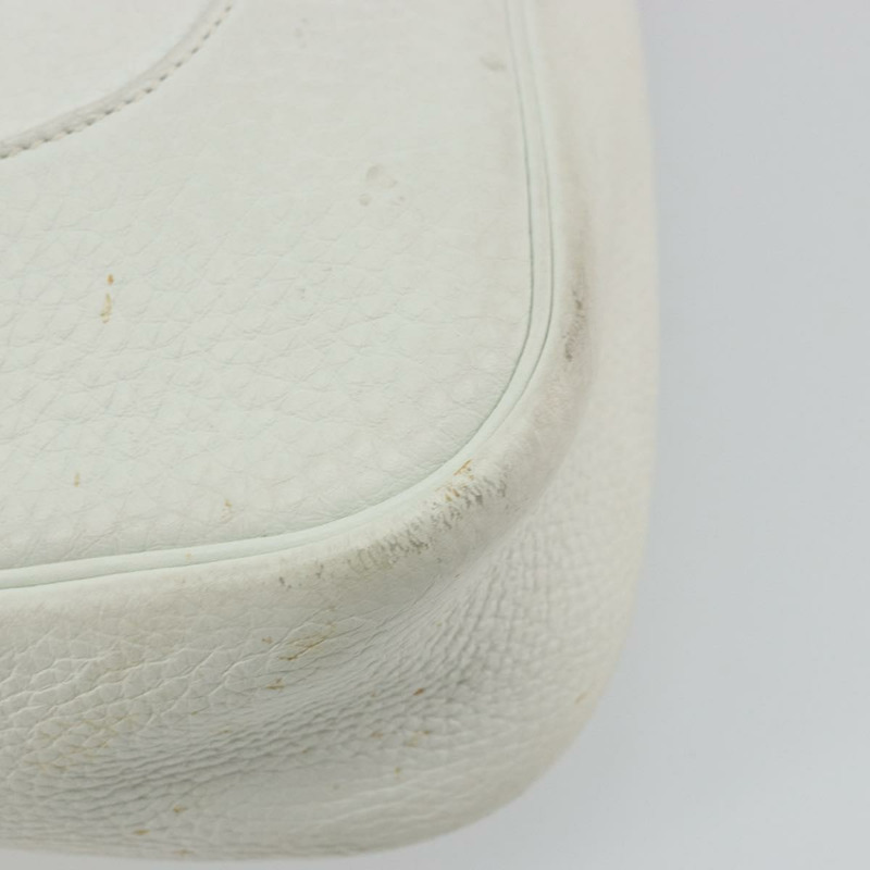 【日本直送】愛馬仕 Trim 35 肩背包，Togo 皮革，白色/銀色，正品編號 176262A-16