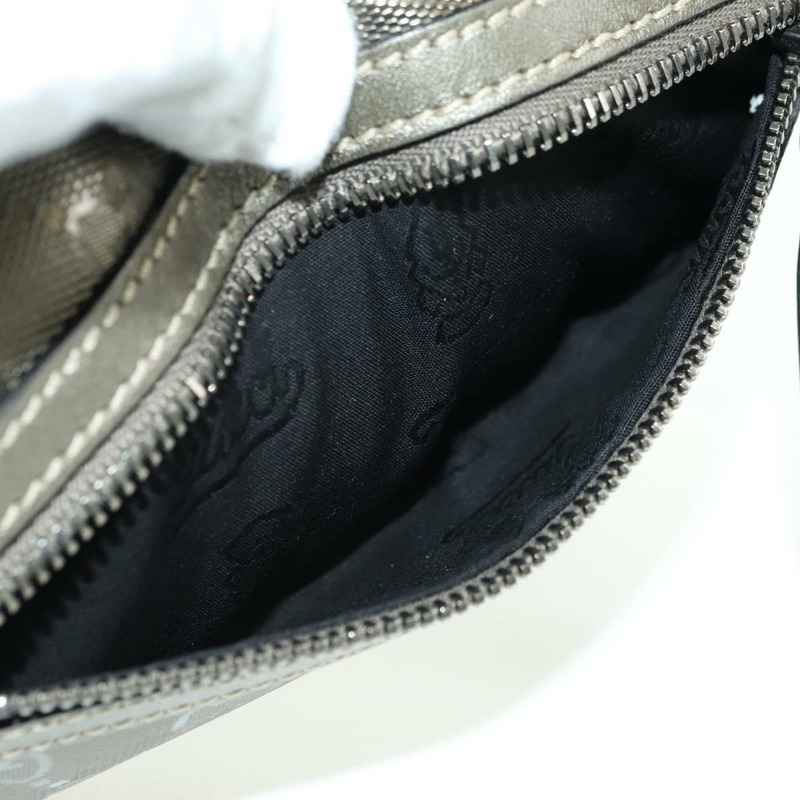 【日本直送】GUCCI GG Implementation 單肩包 PVC 灰色銀色 201447 Auth am11476V-19