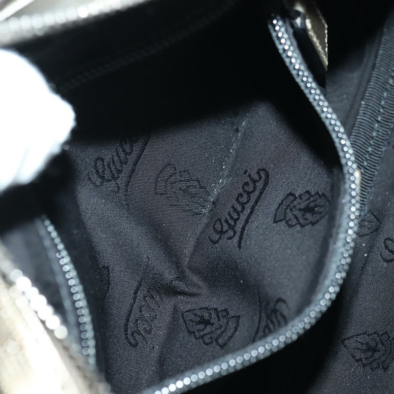 【日本直送】GUCCI GG Implementation 單肩包 PVC 灰色銀色 201447 Auth am11476V-24