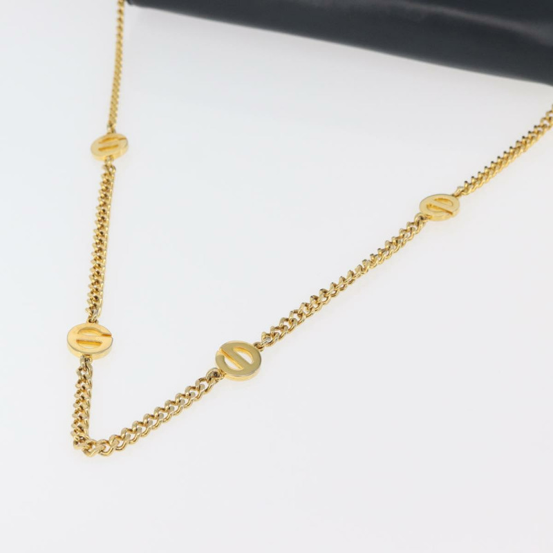 【日本直送】Christian Dior 鏈條肩背包 皮革 海軍藍 金色 正品 am11468A-6