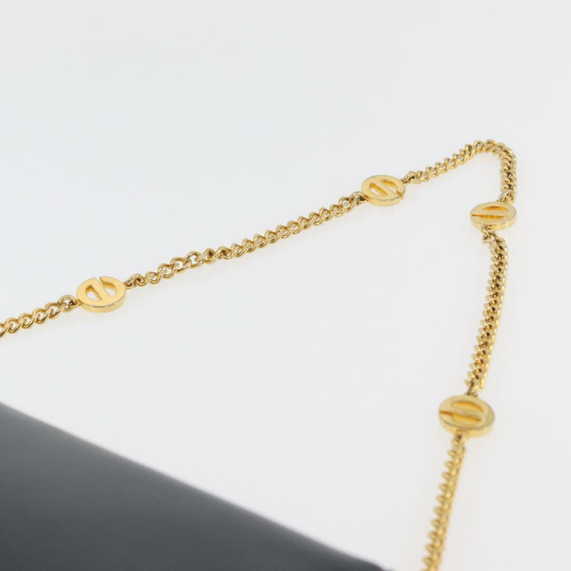 【日本直送】Christian Dior 鏈條肩背包 皮革 海軍藍 金色 正品 am11468A-7