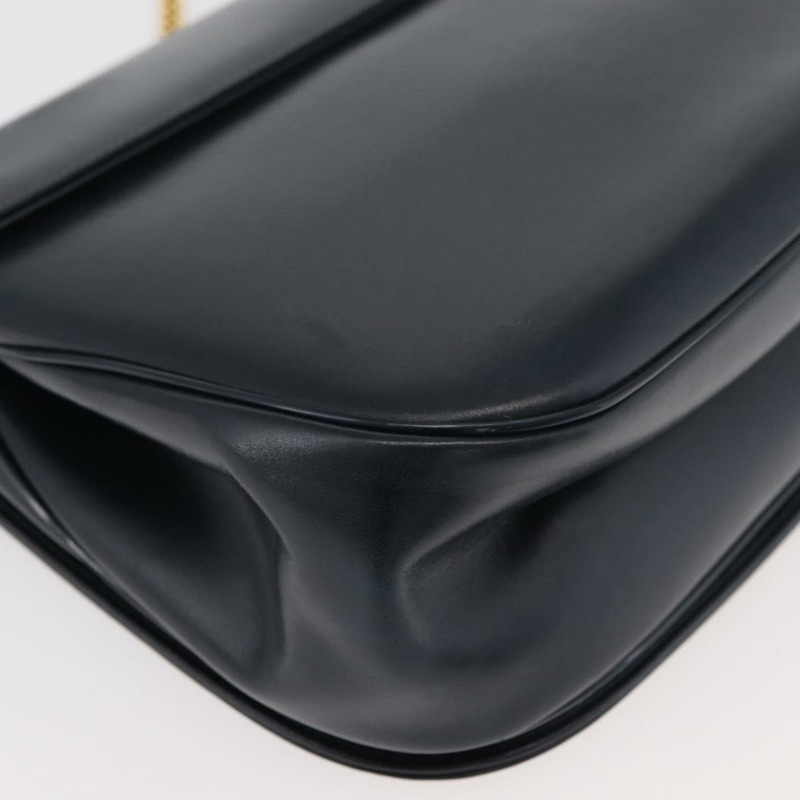 【日本直送】Christian Dior 鏈條肩背包 皮革 海軍藍 金色 正品 am11468A-14