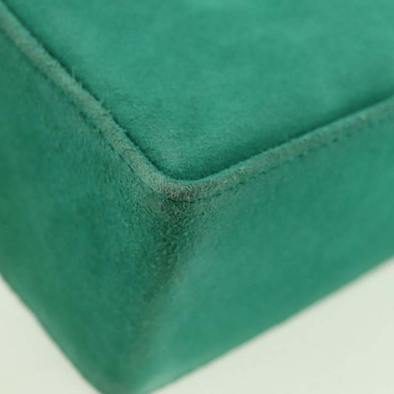 【日本直送】Christian Dior 鏈條肩背包 絨面革 綠色 金色 正品 BA12278V-9