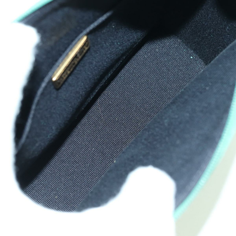 【日本直送】Christian Dior 鏈條肩背包 絨面革 綠色 金色 正品 BA12278V-11