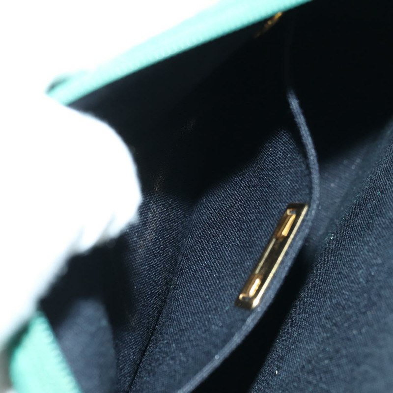 【日本直送】Christian Dior 鏈條肩背包 絨面革 綠色 金色 正品 BA12278V-19