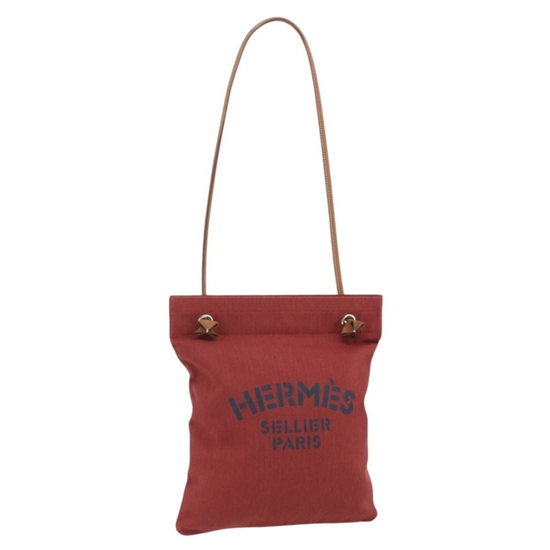 【日本直送】愛馬仕肩包 帆布 波爾多銀色 正品 ep14010A-0