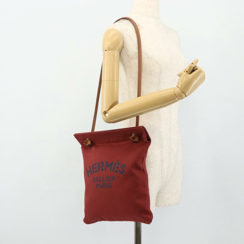 【日本直送】愛馬仕肩包 帆布 波爾多銀色 正品 ep14010A-18