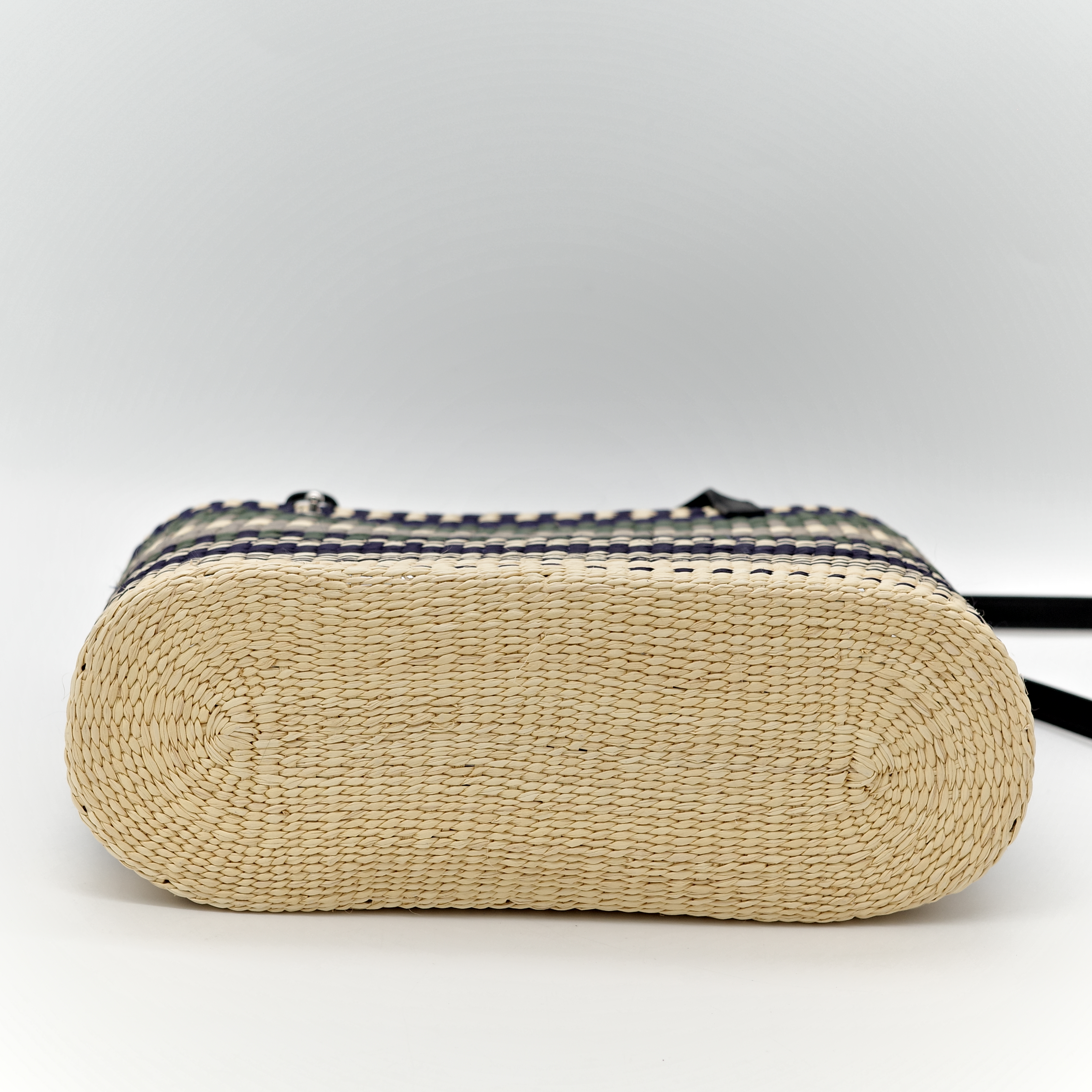 Loewe 羅威 SMALL SQUARE Rainbow BASKET 草編包-11