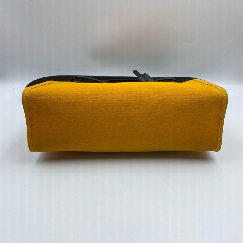 愛馬仕/Hermes  Herbag 31 姜黃色拼藏青色 A刻-3