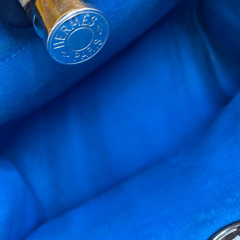 愛馬仕/Hermes  Herbag 31 姜黃色拼藏青色 A刻-7