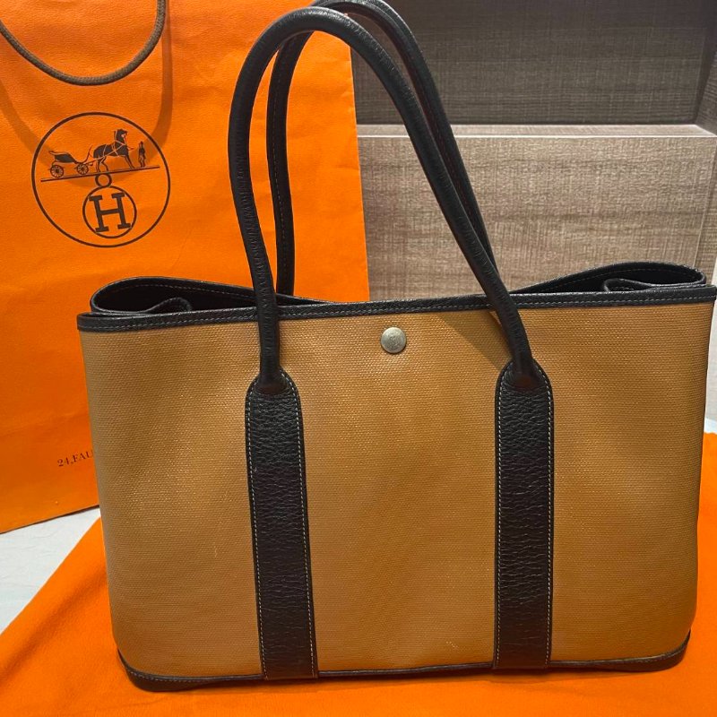 愛馬仕Hermès Garden Party 36 花園包經典棕褐色 (T刻)-0