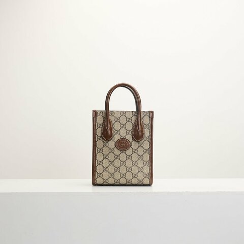 二手Gucci Retro mini 琴譜包/棕老花