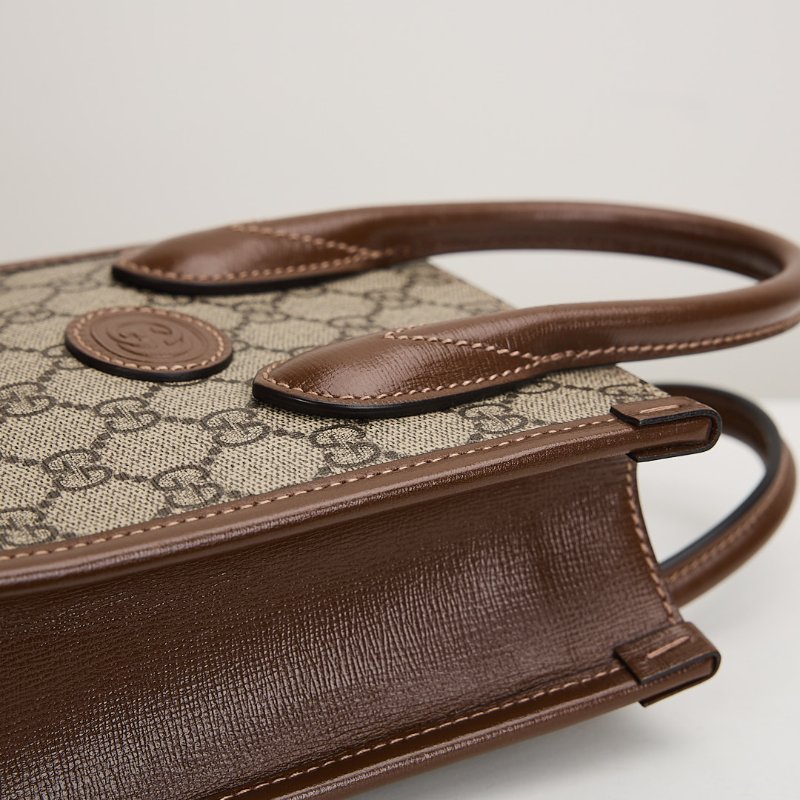 二手Gucci Retro mini 琴譜包/棕老花-6