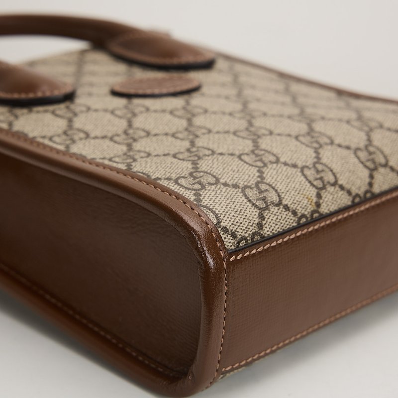 二手Gucci Retro mini 琴譜包/棕老花-9