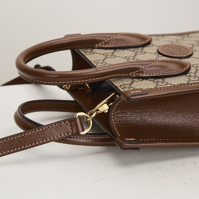 二手Gucci Retro mini 琴譜包/棕老花-10