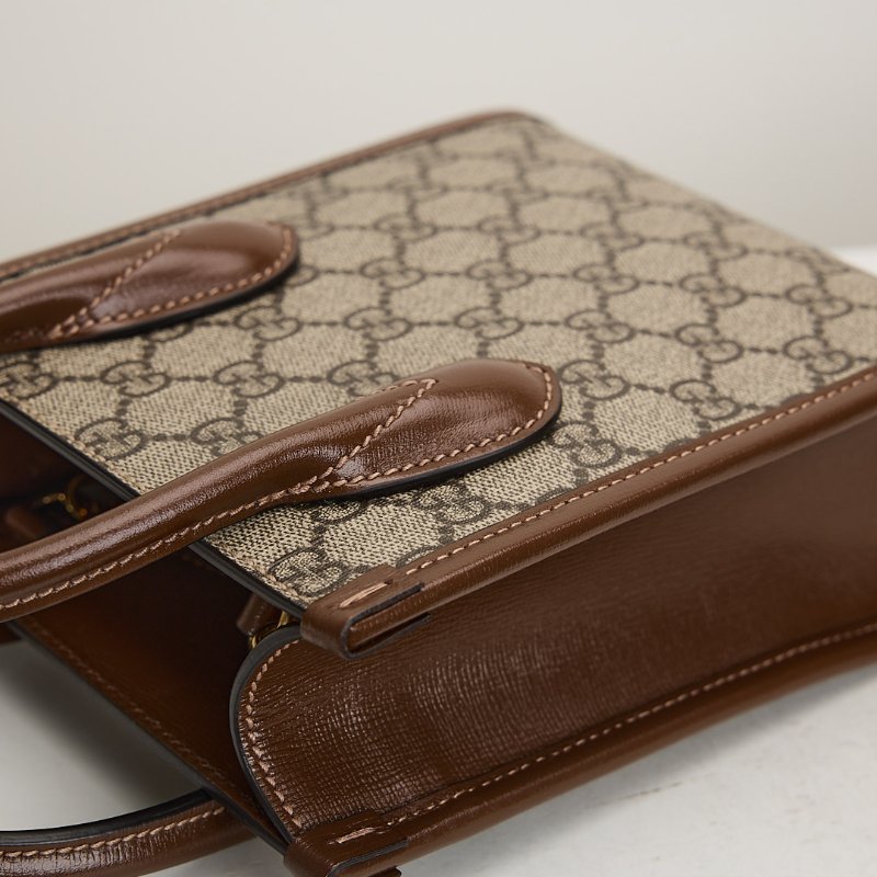 二手Gucci Retro mini 琴譜包/棕老花-11