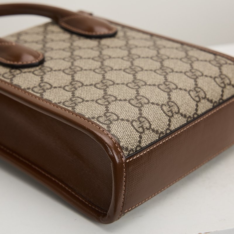 二手Gucci Retro mini 琴譜包/棕老花-12