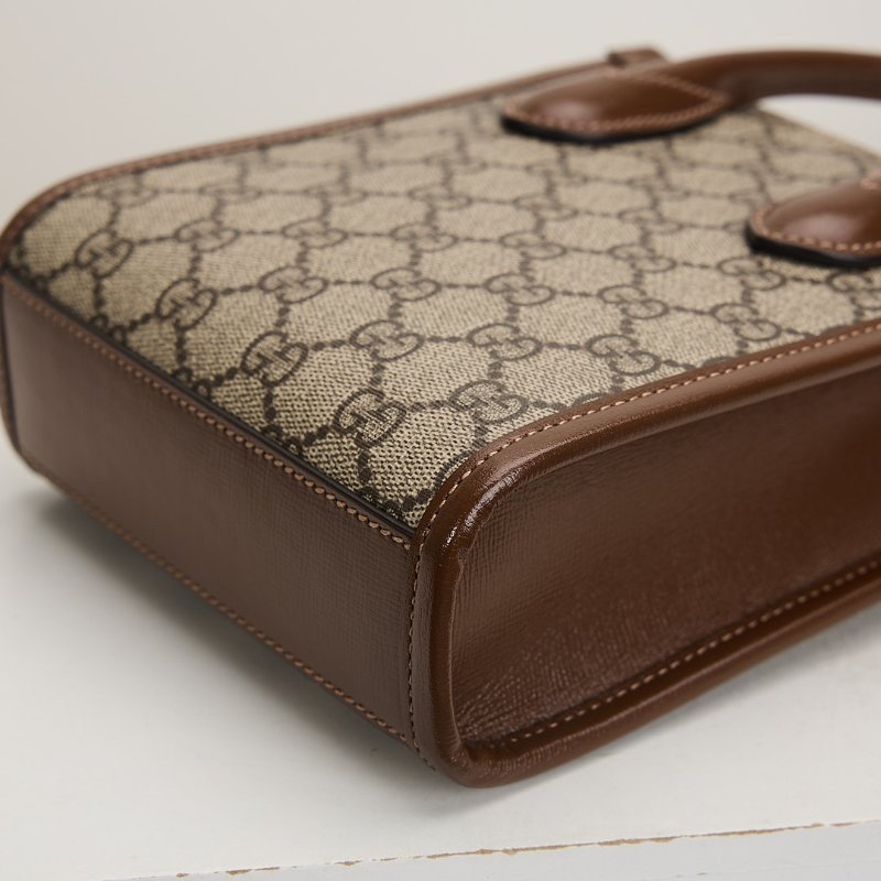 二手Gucci Retro mini 琴譜包/棕老花-14