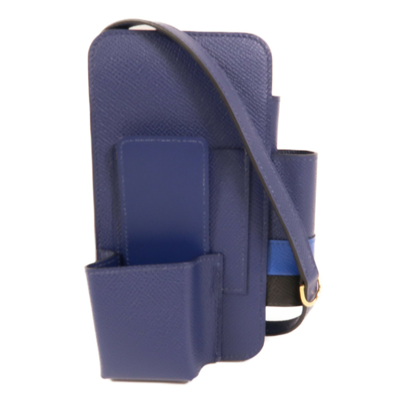 HERMES Epsom皮革Hermesway手機袋Saphire-0